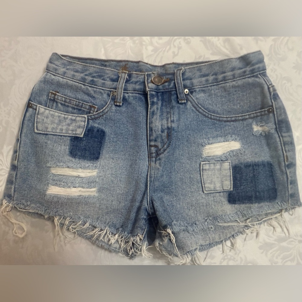 Stylish Blue Denim Women Shorts 100 cotton